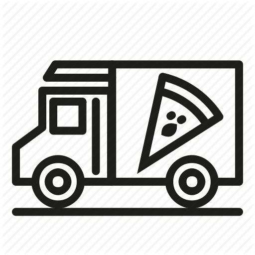 Iconset, Pizza, Pizza Delivery, Truck Icon