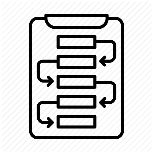Plan, Planning, Strategy, Workflow, Working Process Icon