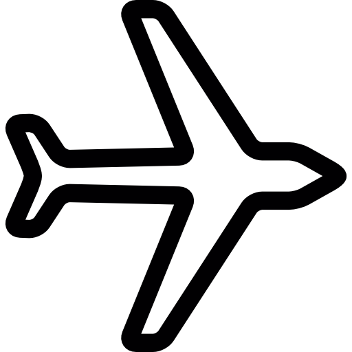 Plane Outline Icons Free Download