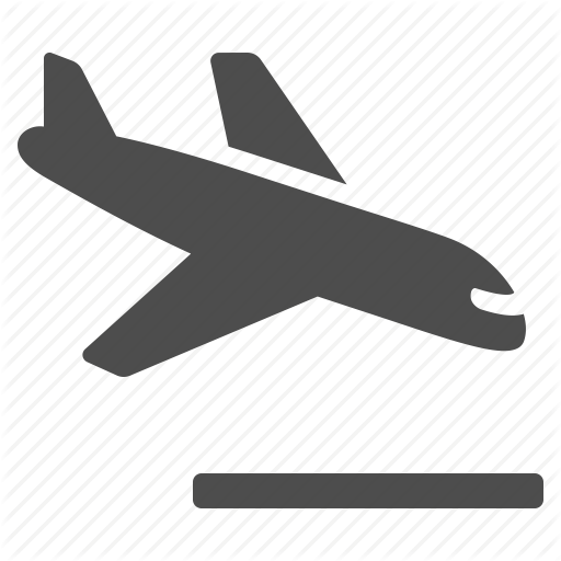 Airplane, Airport, Crash, Flight, Landing, Plane, Runway Icon