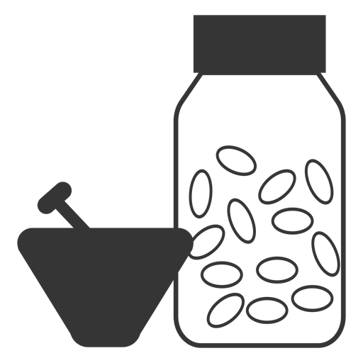 Line Style Mortar And Pestle Medicine Icon
