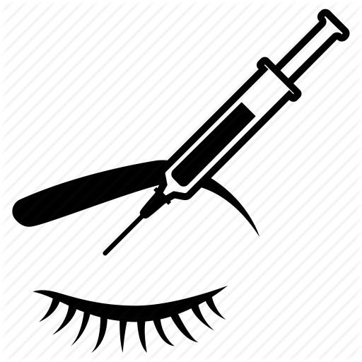 Collagen, Cosmetic, Eyelid, Injection, Plastic, Surgery Icon