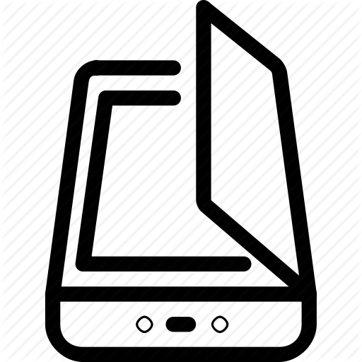Platbed, Scan, Scanner Icon