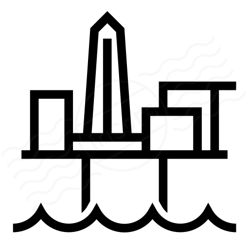 Iconexperience I Collection Oil Platform Icon