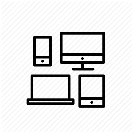 Cross Platform, Design, Devices, Multimedia, Multiscreen, Support Icon