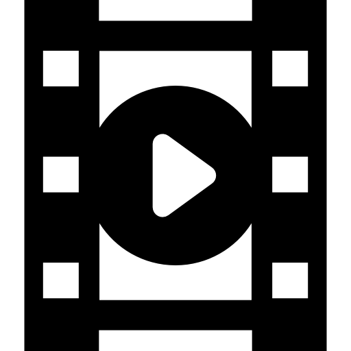 Play Movie Symbol Of Film Strip Photogram Icons Free Download