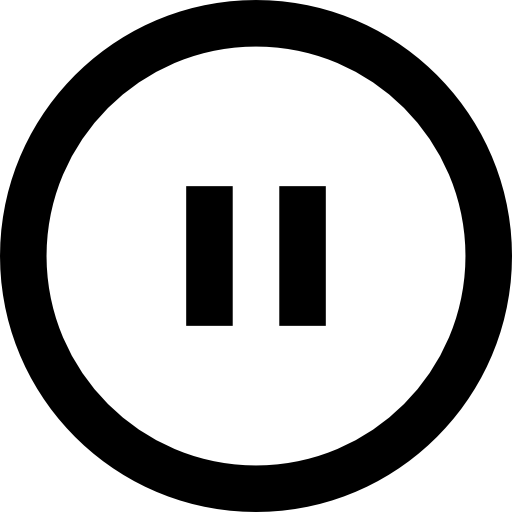 Pause Circular Button Symbol