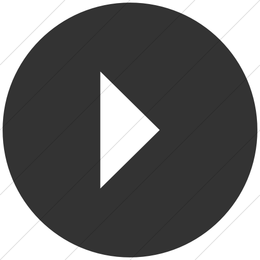 Flat Circle White On Dark Gray Classica Play Button Icon