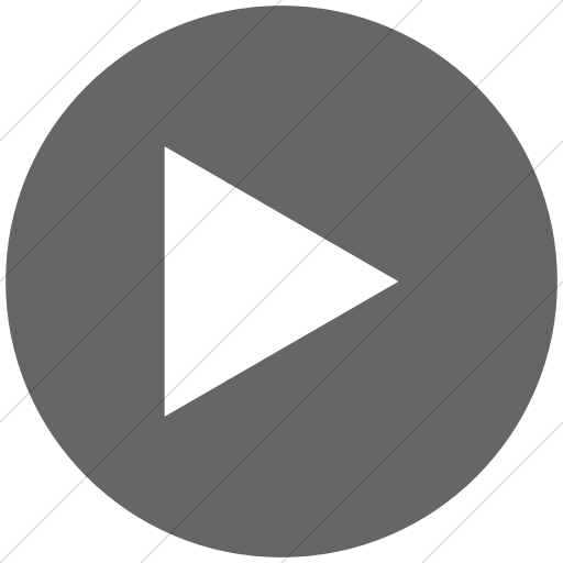 Flat Circle White On Gray Raphael Button Play Icon