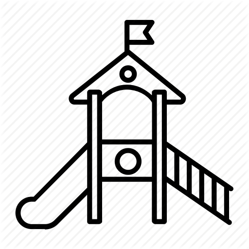 Jungle Gym, Kids, Kindergarten, Park, Play, Playground, Slide Icon