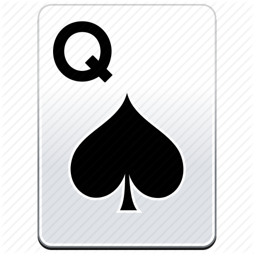 Card, Casino, Poker, Q, Queen, Spades Icon