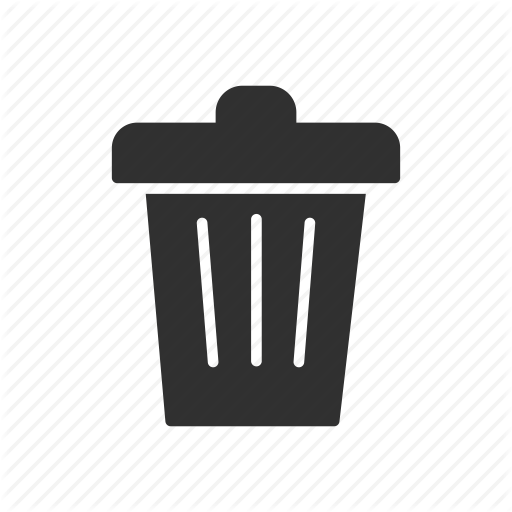 Delete, Remove, Trash Bin, Trash Can Icon
