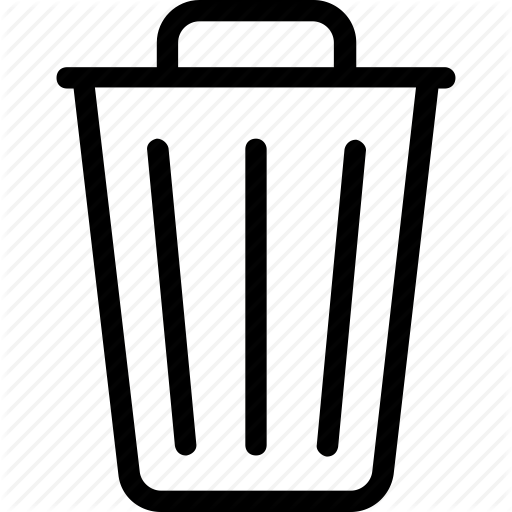 Dustbin, Garbage Can, Recycle Bin, Rubbish Bin, Trash Icon