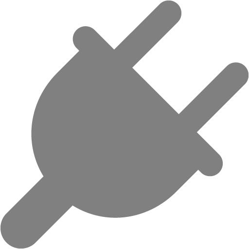 Gray Plug Icon