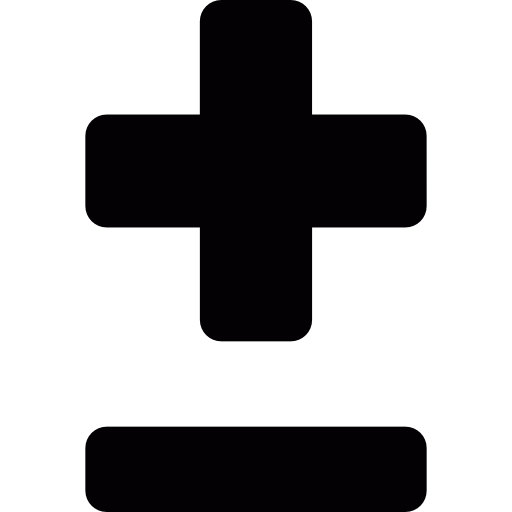 Plus And Minus Symbols
