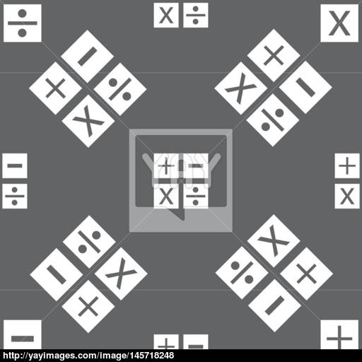 Multiplication, Division, Plus, Minus Icon Math Symbol Mathematics