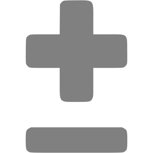 Gray Plus Minus Icon