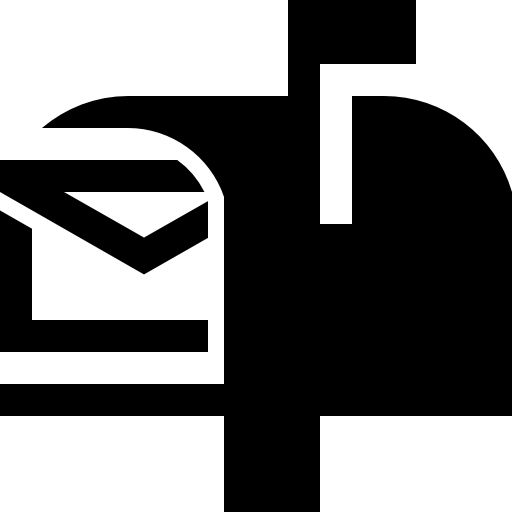 Mailbox With An Envelope Inside Icons Free Download