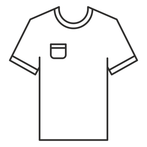Pocket T Shirt Stroke Icon