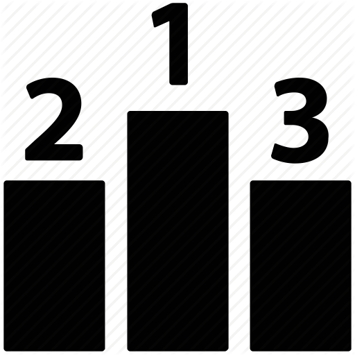 Podium, Racking, Winner, Winning Positions Icon