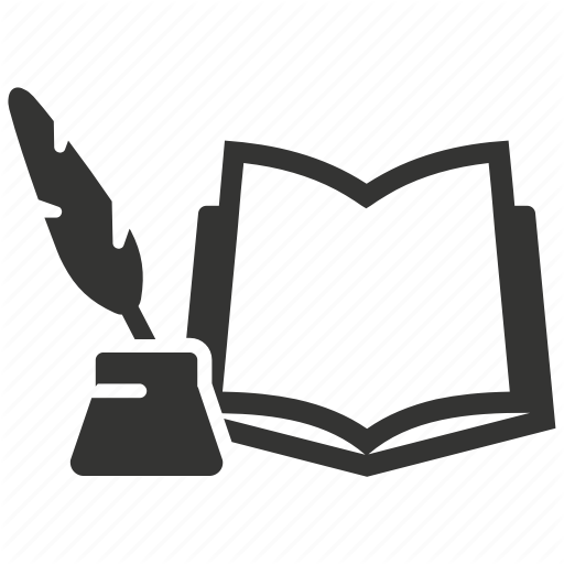 Artbook, Education, Feather, Literature, Poetry Icon