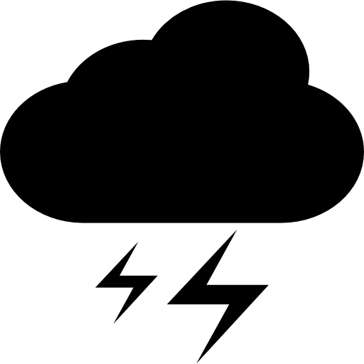 Cloud And Lightnings Icon Poi Nature Freepik