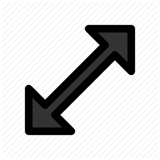 Arrow, Cursor, Diagonal, Mouse, Pointer, Resize Icon