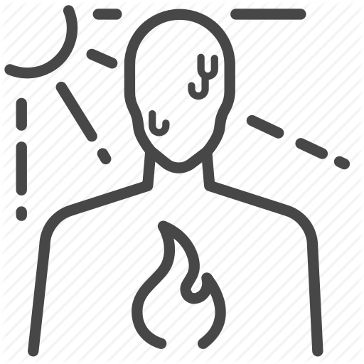 Hazard, Health, Heatstroke, Illness, Problem Icon