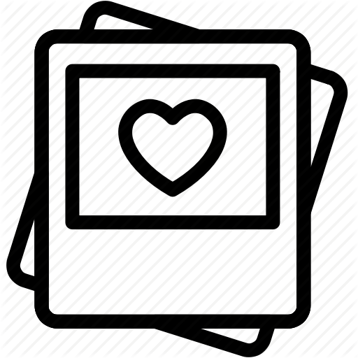 Heart, Love, Lover, Pictures, Polaroid, Romance, Valentines Icon