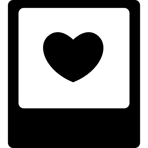 Heart In Polaroid Photo Icons Free Download