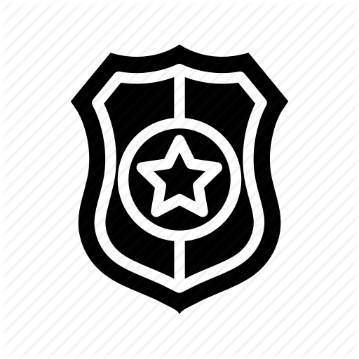 Justice, Law, Legal, Police Badge Icon