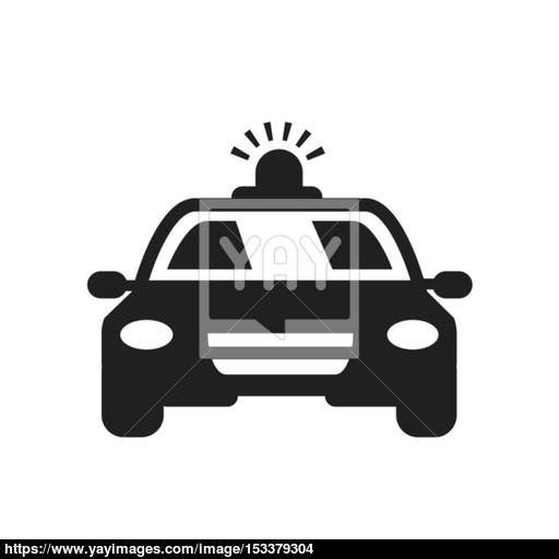 Police Car Vector Icon Vector
