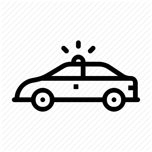 Car, Crime, Flasher, Law, Patrol, Police, Vehicle Icon