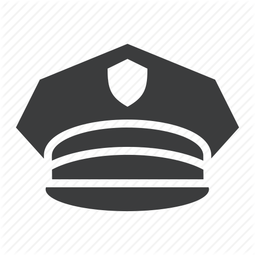 Cap, Crime, Hat, Law, Military, Officer, Police Icon