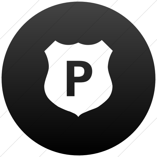 Flat Circle White On Black Gradient Ocha Humanitarians