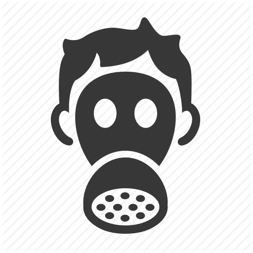 Gas Mask, Pollution, Raw, Simple, Waste Icon