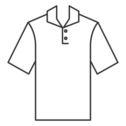 Henley Polo T Shirt Stroke Icon