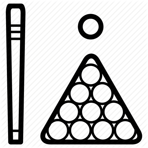 Billiard, Game, Pool, Rack, Set, Stick, Table Icon