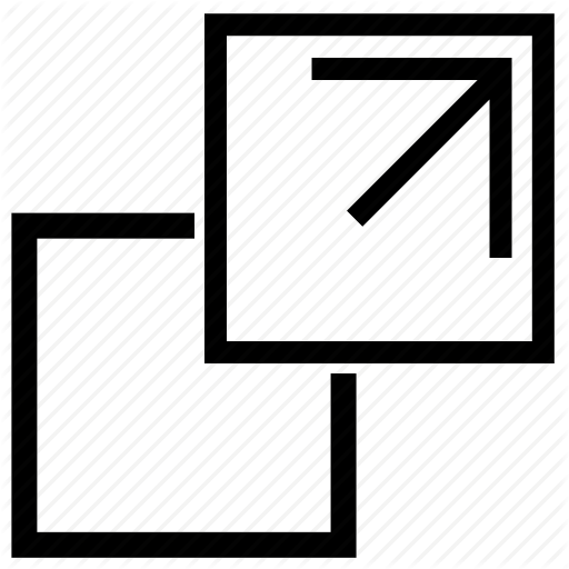 New, Open, Out, Pop, Up, Window Icon