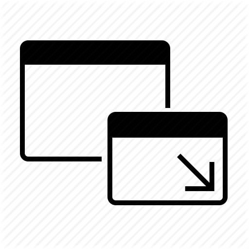 New, Open, Pop, Up, Window Icon