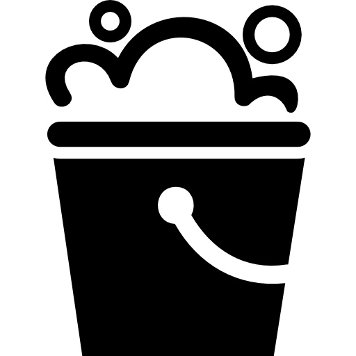 Bucket Filled With Bubbles Icons Free Download