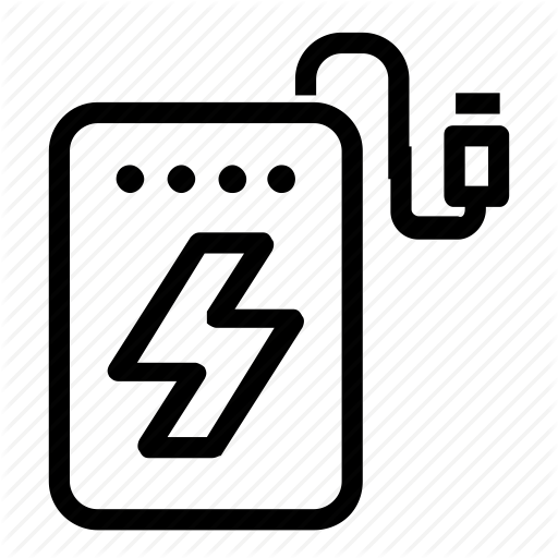Battery, Charger, Portable Icon