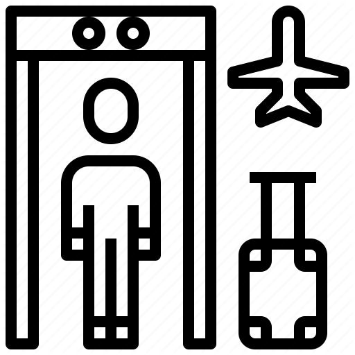 Airport, Alarm, Check, Checking, Portal, Security, Transportation Icon