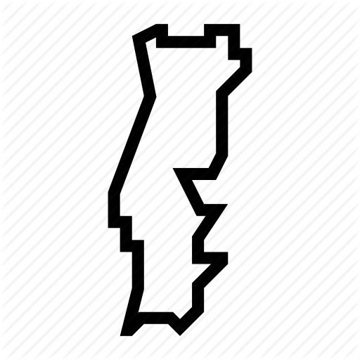 Map, Portugal Icon