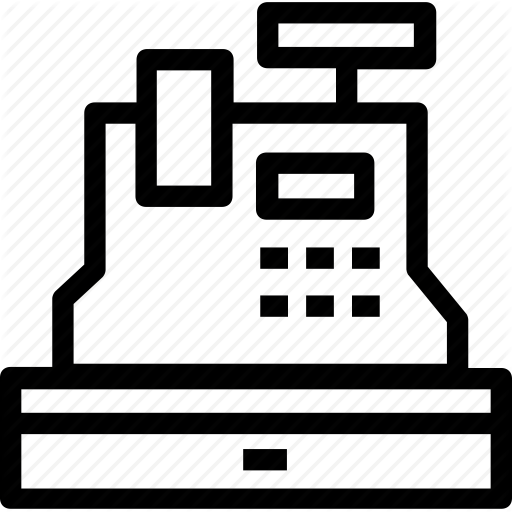 Cash Register, Cash Till, Checkout, Pos, Retail Icon