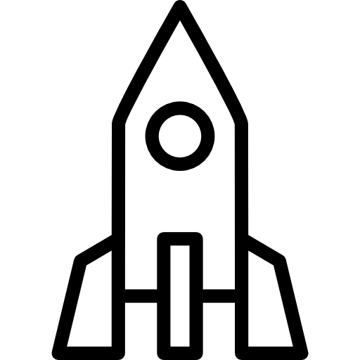 Rocket Vertical Position Icons Free Download