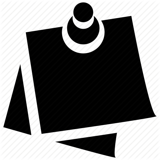 It, Memo, Note, Notes, Pin, Post, Sticky Icon