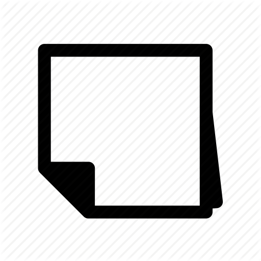 Post It, Sticker, Sticky Note Icon