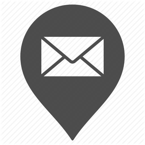 Envelope, Flag, Mail Box, Map Pointer, Marker, Pin, Post Office Icon