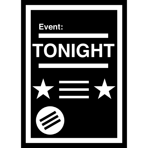 Event Poster With White Details Icons Free Download